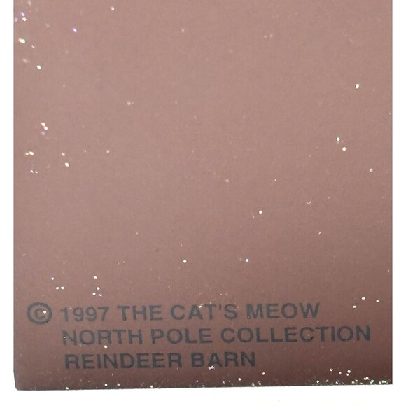 The Cats Meow Village North Pole Collection Wooden Shelf Sitter Complete Set - Picture 11 of 16